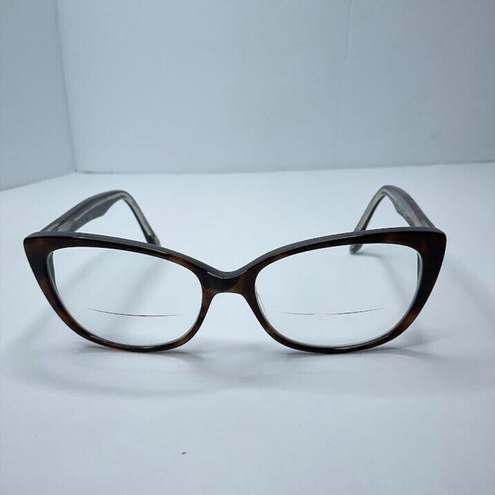 Lulu Guinness L74 TOR Cat Eye Eyeglasses Frames Brown Tortoise Leopard 53-15-135